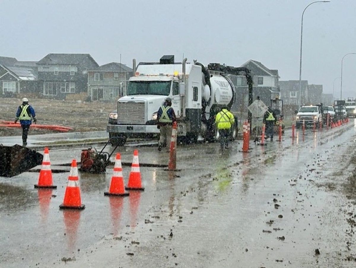 Alpine UTS crew protecting workzone