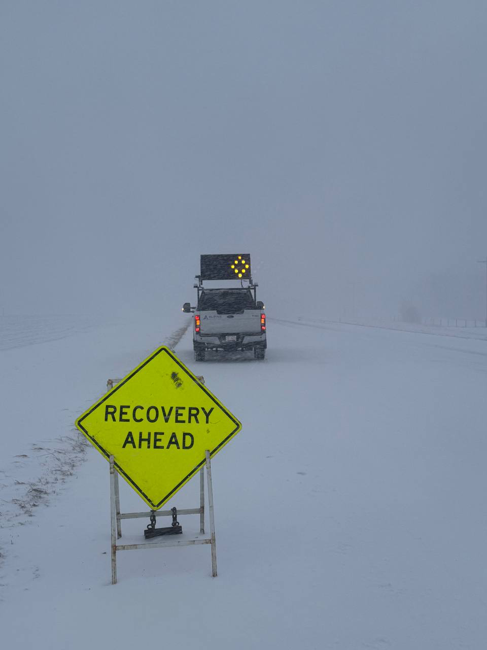 Alpine traffic control crew in the field